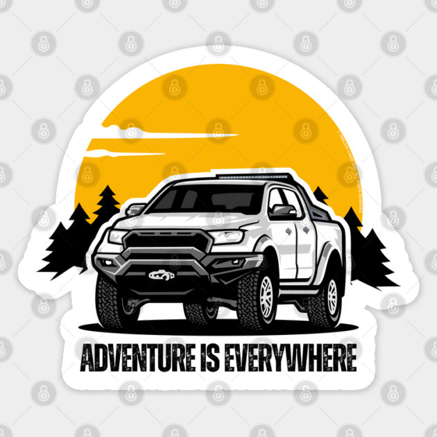 Adventure Is Everywhere - 4WD Sticker by Timeless Chaos