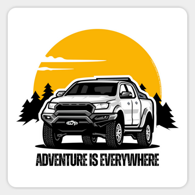 Adventure Is Everywhere - 4WD Magnet by Timeless Chaos