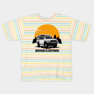 Adventure Is Everywhere - 4WD Camper Kids T-Shirt