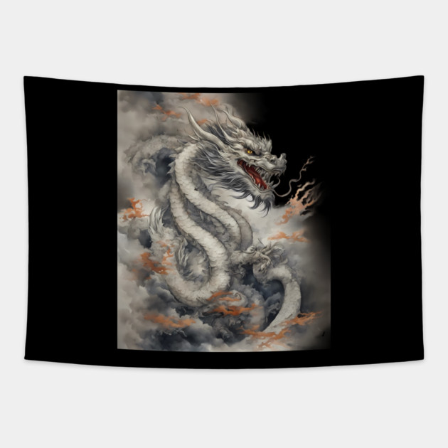 Tianlong Dragon Tapestry by animegirlnft