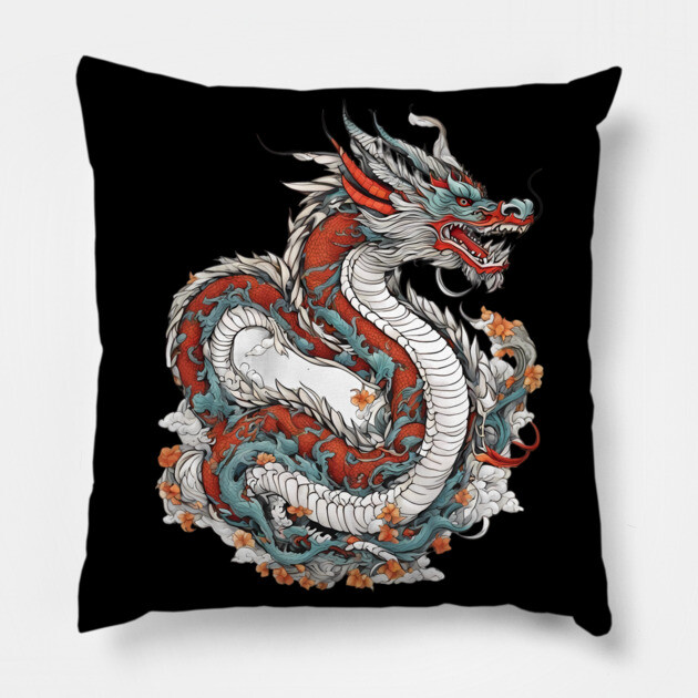 Tarragon Dragon Pillow by animegirlnft