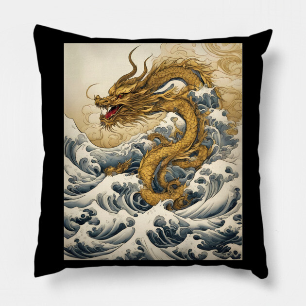 Sea Serpent Pillow by animegirlnft