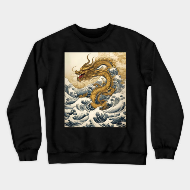 Sea Serpent Crewneck Sweatshirt by animegirlnft