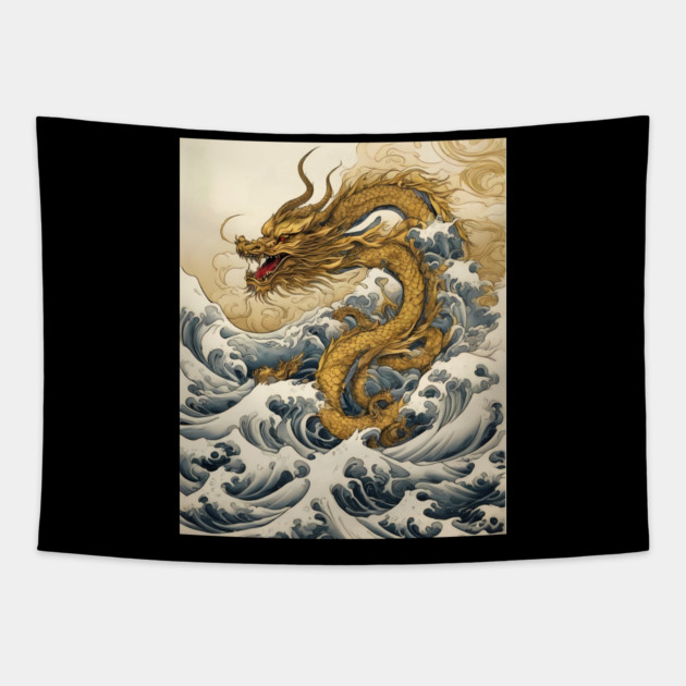Sea Serpent Tapestry by animegirlnft