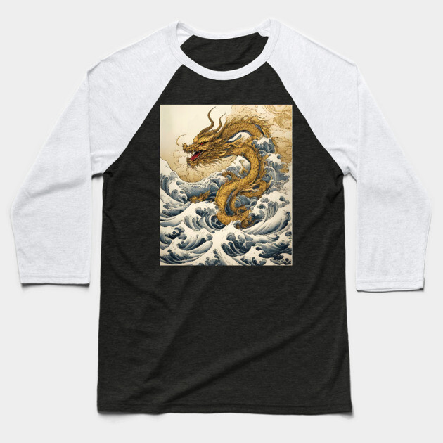Sea Serpent Baseball T-Shirt by animegirlnft