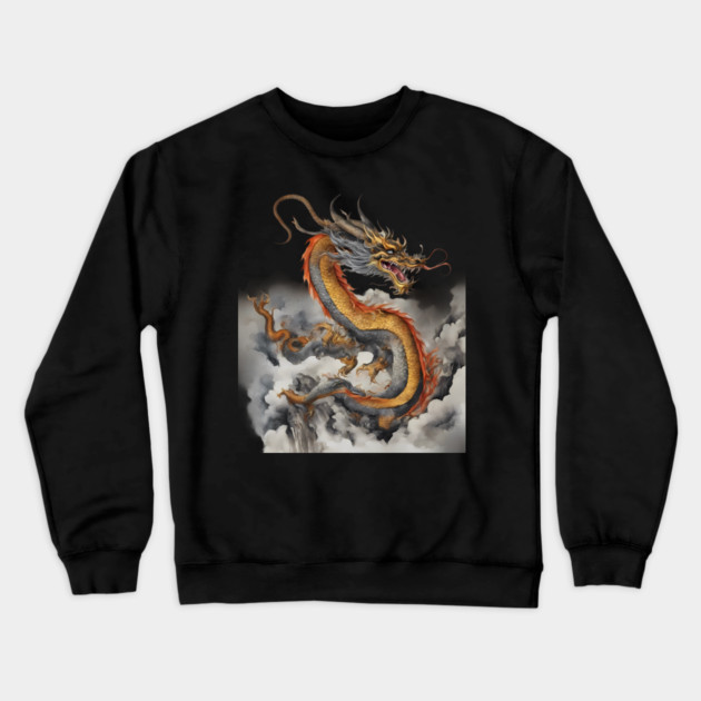 Earth Dragon Crewneck Sweatshirt by animegirlnft