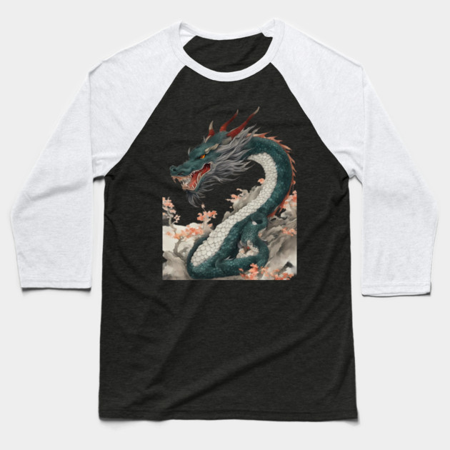 Metal Dragon Baseball T-Shirt by animegirlnft