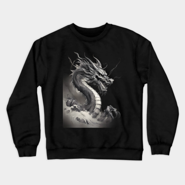 Black Monster Terror Crewneck Sweatshirt by animegirlnft