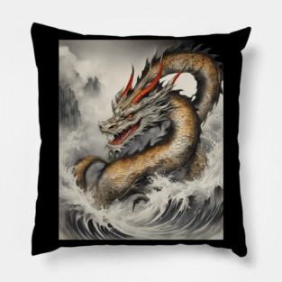 Water Dragon Pillow
