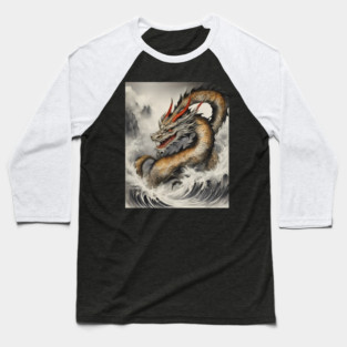 Water Dragon Baseball T-Shirt