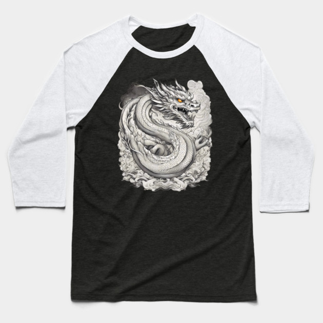 Azure Dragon Baseball T-Shirt by animegirlnft
