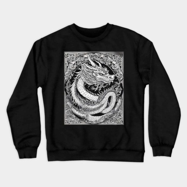 Chinese Dragon Crewneck Sweatshirt by animegirlnft