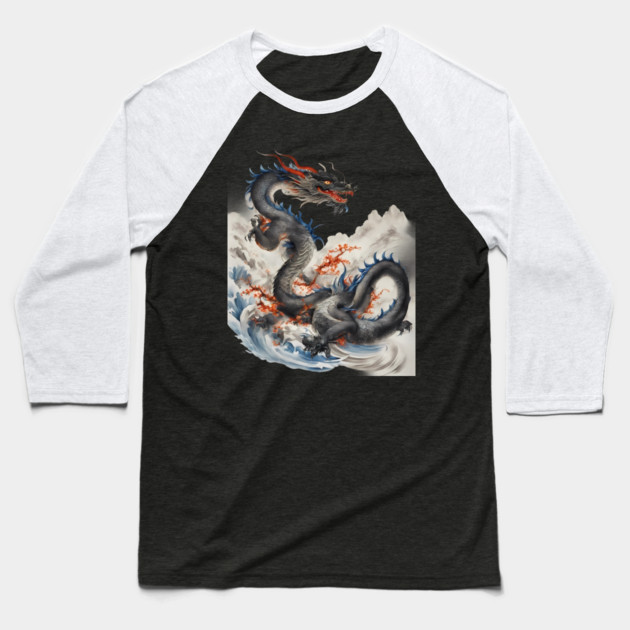 Year of the Dragon 2024 Baseball T-Shirt by animegirlnft