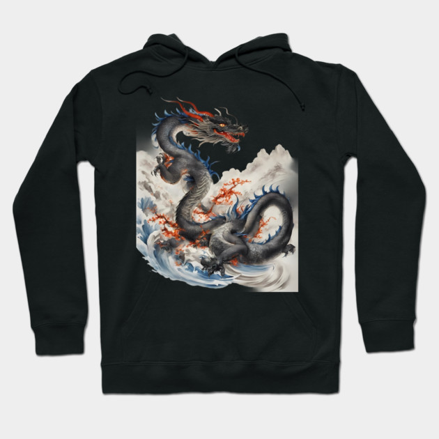 Year of the Dragon 2024 Hoodie by animegirlnft