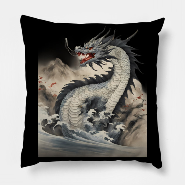River Dragon Pillow by animegirlnft
