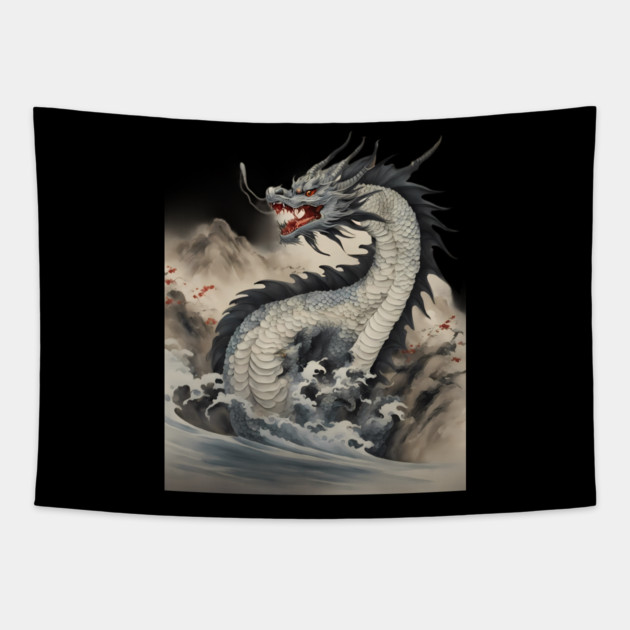 River Dragon Tapestry by animegirlnft