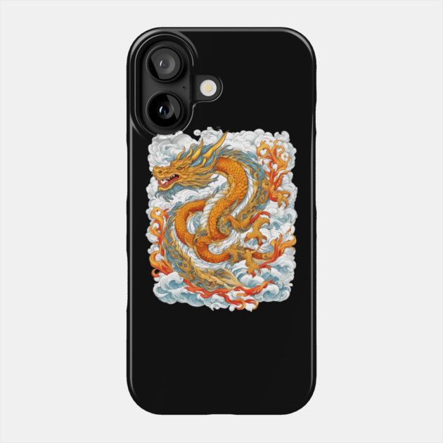 Dragon Carving Phone Case by animegirlnft