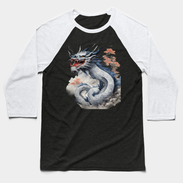 Chinese Dragon Dance Baseball T-Shirt by animegirlnft