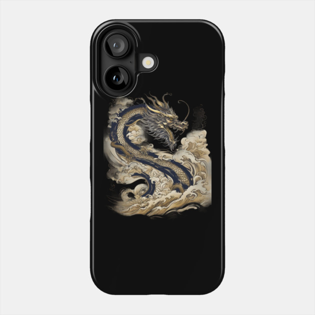 Aqua Dragon Phone Case by animegirlnft