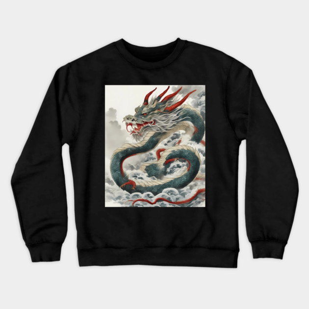 Zodiac Dragon Crewneck Sweatshirt by animegirlnft