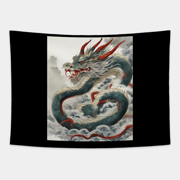 Zodiac Dragon Tapestry by animegirlnft