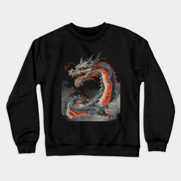 Chinese Lunar New Year Dragon Crewneck Sweatshirt by animegirlnft