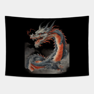 Chinese Lunar New Year Dragon Tapestry