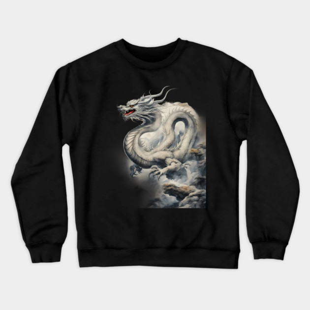 Cartoon Dragon Crewneck Sweatshirt by animegirlnft
