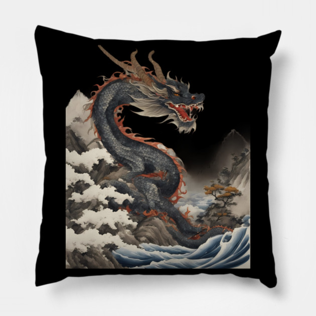 Chinese New Year 2024 Pillow by animegirlnft