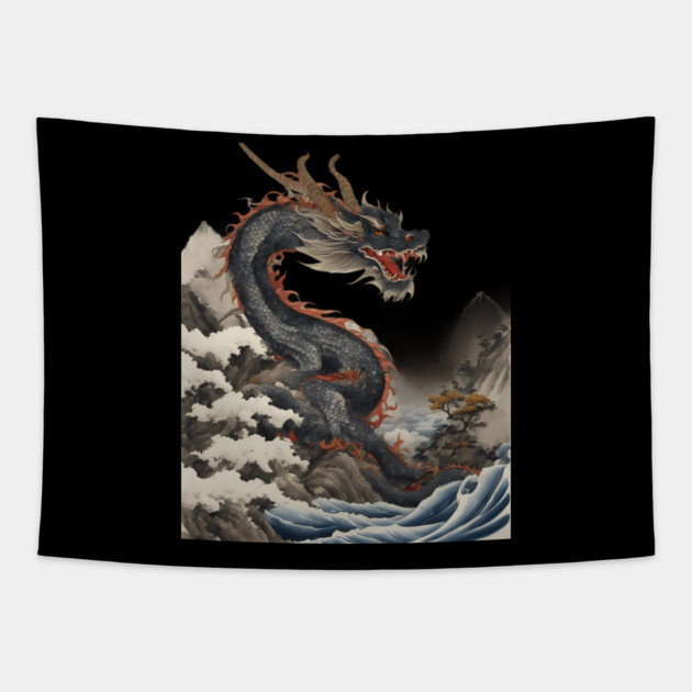 Chinese New Year 2024 Tapestry by animegirlnft