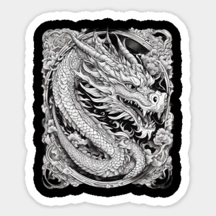 Japanese Dragon Tattoo Magnet