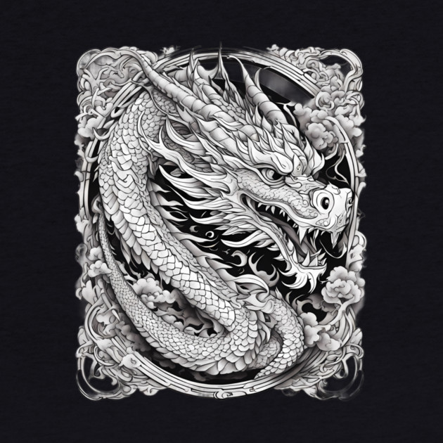 Japanese Dragon Tattoo by animegirlnft