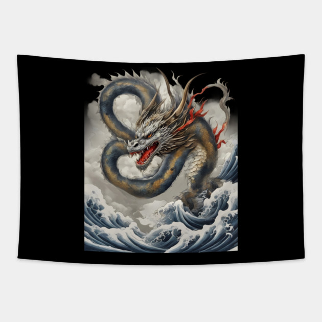 Loch Ness Monster Tapestry by animegirlnft