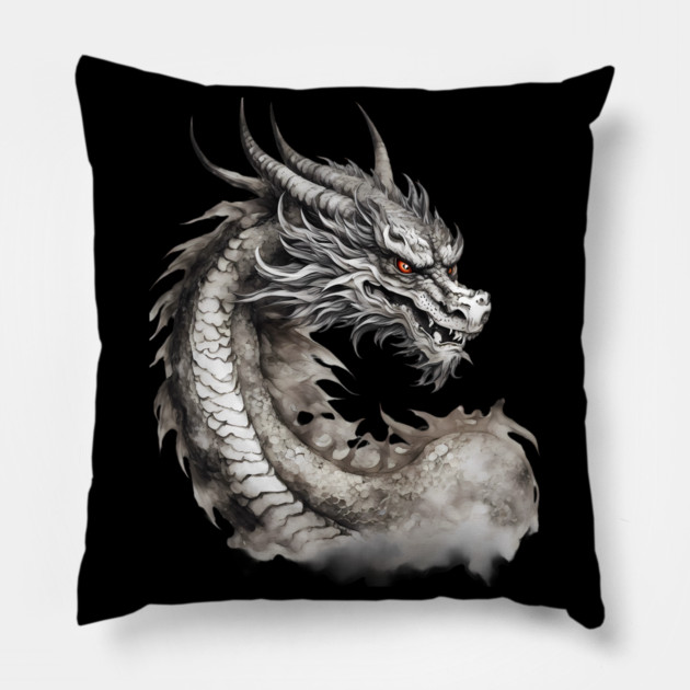 Mythological Dragon Pillow by animegirlnft