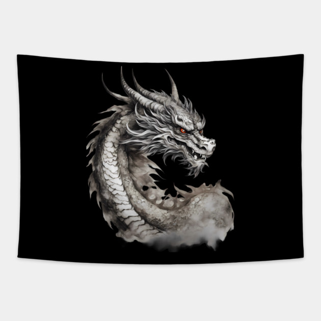 Mythological Dragon Tapestry by animegirlnft