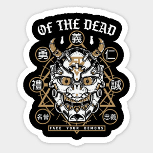 oni mask Sticker
