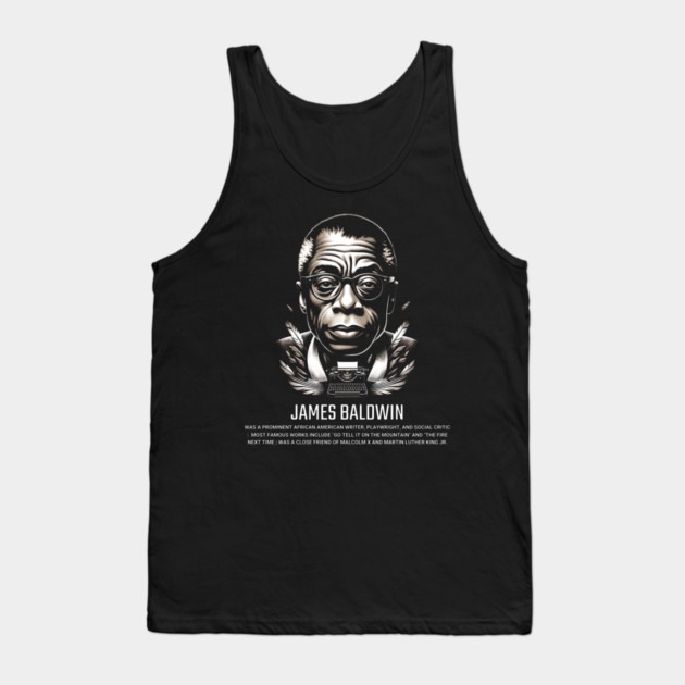 James Baldwin Tank Top by UrbanLifeApparel