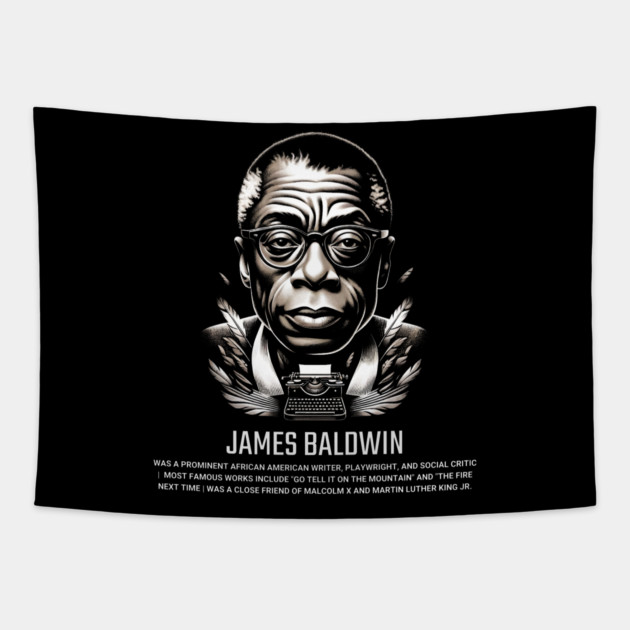 James Baldwin Tapestry by UrbanLifeApparel
