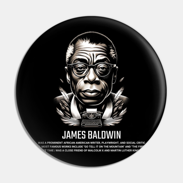 James Baldwin Pin by UrbanLifeApparel