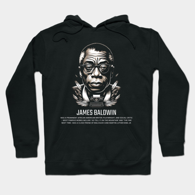 James Baldwin Hoodie by UrbanLifeApparel