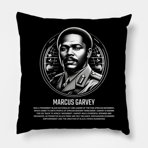 Marcus Garvey Pillow by UrbanLifeApparel