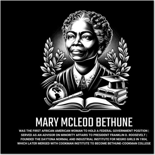 Mary McLeod Bethune Wall Art by UrbanLifeApparel