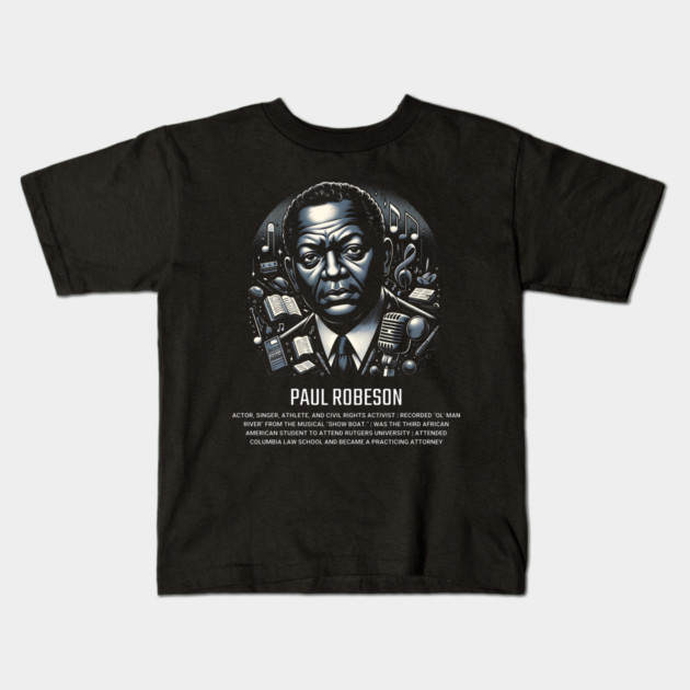Paul Robeson Kids T-Shirt by UrbanLifeApparel