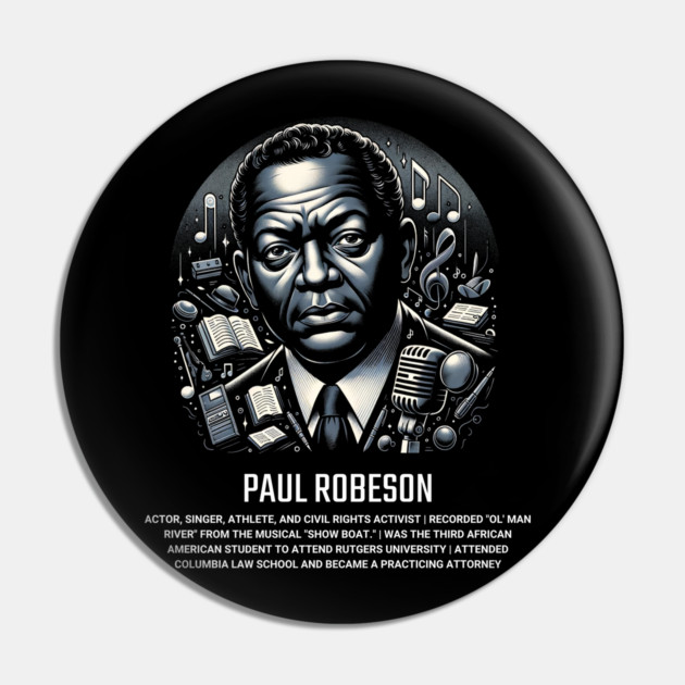 Paul Robeson Pin by UrbanLifeApparel