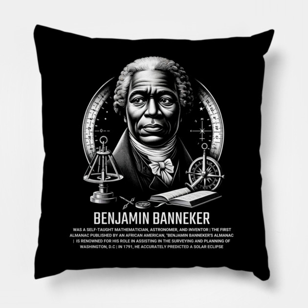 Benjamin Banneker Pillow by UrbanLifeApparel