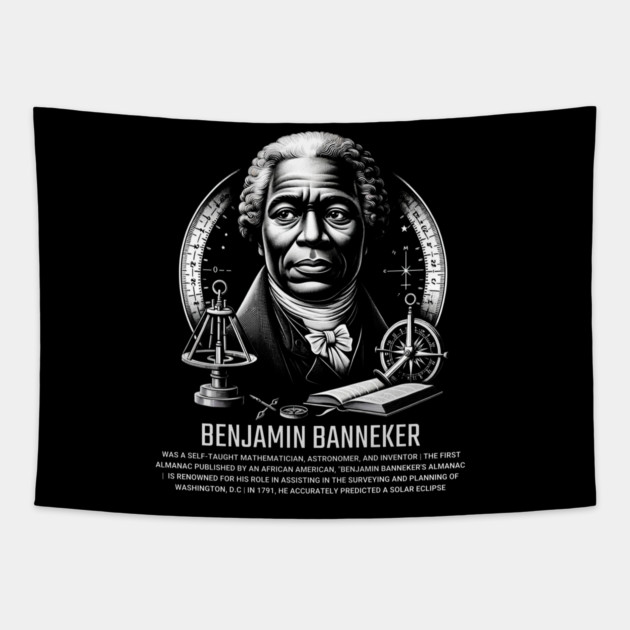 Benjamin Banneker Tapestry by UrbanLifeApparel