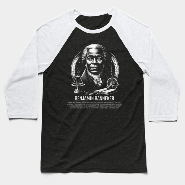 Benjamin Banneker Baseball T-Shirt by UrbanLifeApparel