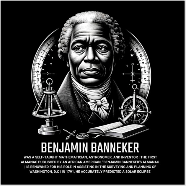 Benjamin Banneker Wall Art by UrbanLifeApparel