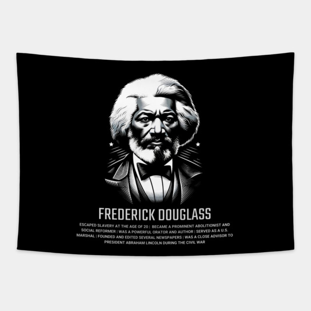 Frederick Douglass Tapestry by UrbanLifeApparel