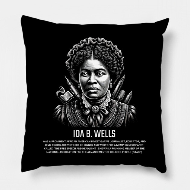 Ida B. Wells Pillow by UrbanLifeApparel